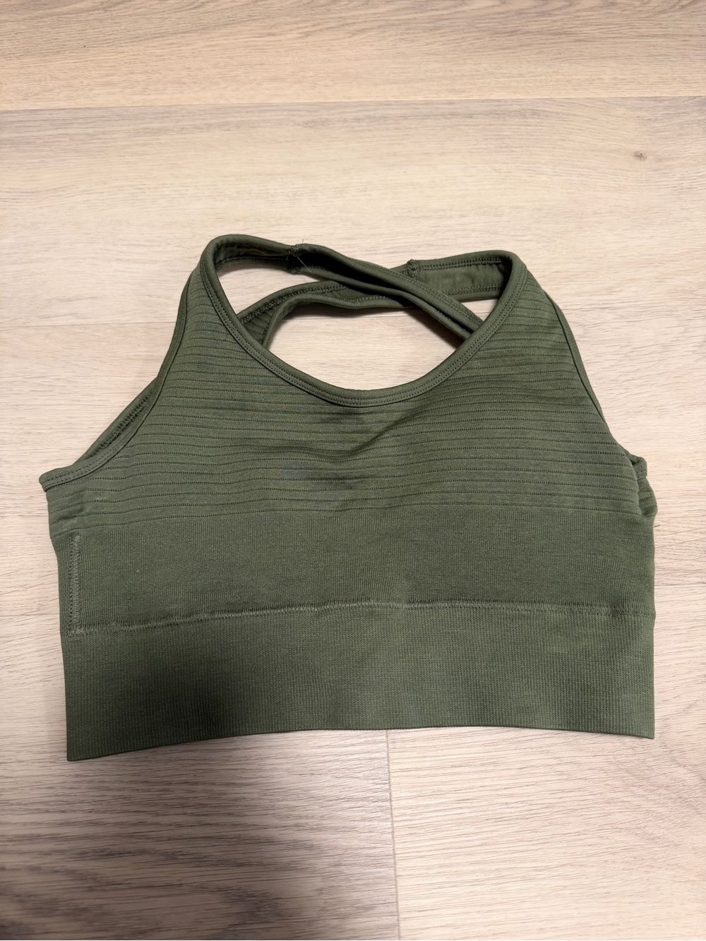 Alphalete Impact Bra in Olive Green (S)